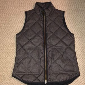J. Crew textured quilted puffer vest, NWT